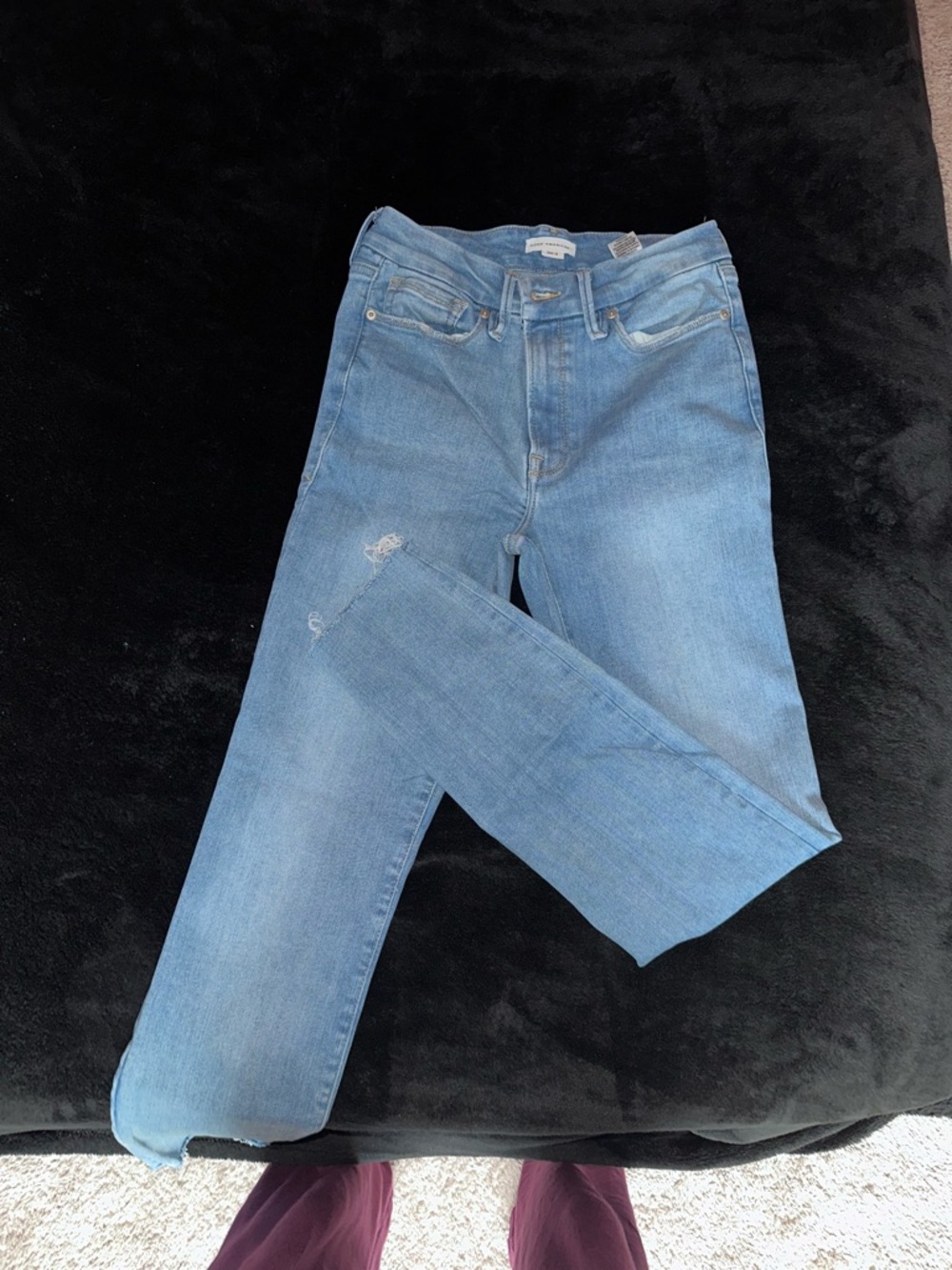 Good American Light Blue High Rise Jeans